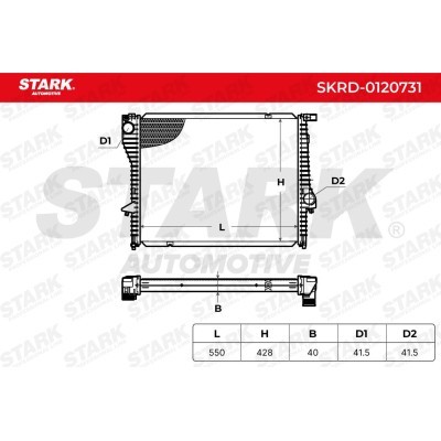 Radiator, Engine Cooling Stark SKRD-0120731 SKRD-0120731 - photo 9