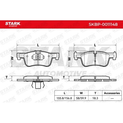 Brake Pads Set Stark SKBP-0011148 SKBP-0011148 - photo 2