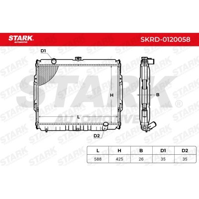 Radiator, Engine Cooling Stark SKRD-0120058 SKRD-0120058 - photo 8