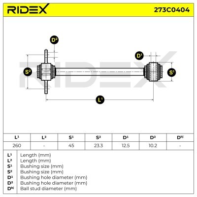 Control Arm RIDEX 273C0404 273C0404 - photo 6