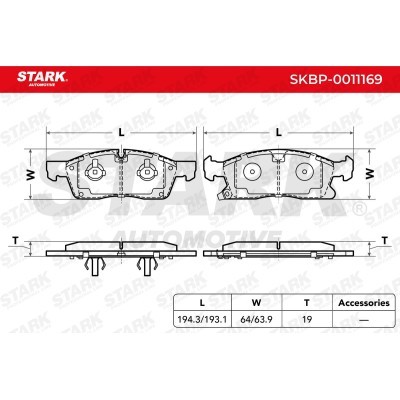 Brake Pads Set Stark SKBP-0011169 SKBP-0011169 - photo 3
