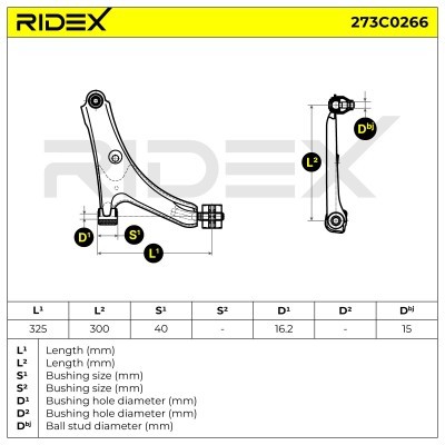 Control Arm RIDEX 273C0266 273C0266 - photo 4