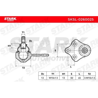 Ball Joint Stark SKSL-0260025 SKSL-0260025 - photo 6