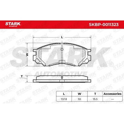 Brake Pads Set Stark SKBP-0011323 SKBP-0011323 - photo 7