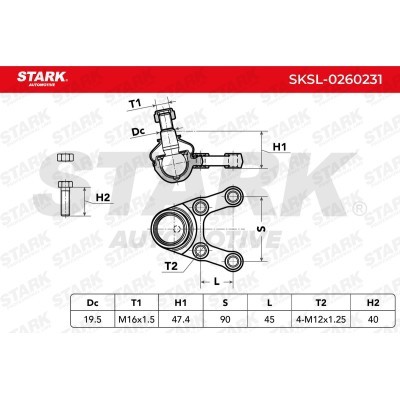 Ball Joint Stark SKSL-0260231 SKSL-0260231 - photo 5