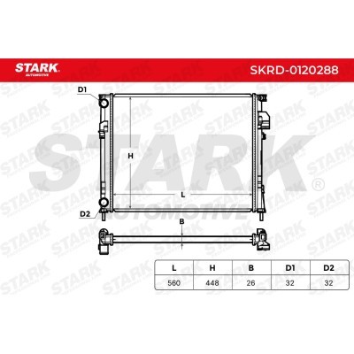 Radiator, Engine Cooling Stark SKRD-0120288 SKRD-0120288 - photo 5