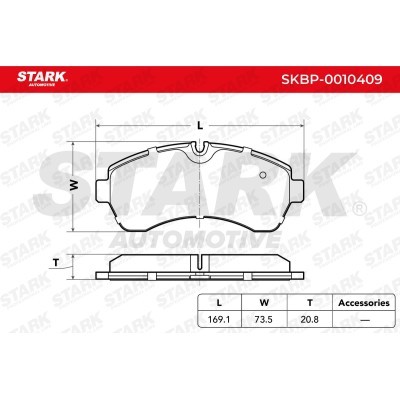 Brake Pads Set Stark SKBP-0010409 SKBP-0010409 - photo 2