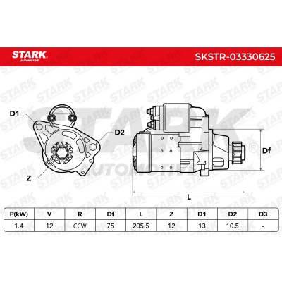 Starter Stark SKSTR-03330625 SKSTR-03330625 - photo 7