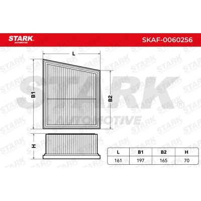 Air Filter Stark SKAF-0060256 SKAF-0060256 - photo 3