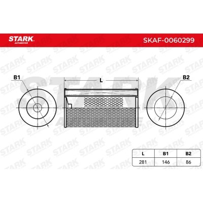 Air Filter Stark SKAF-0060299 SKAF-0060299 - photo 3