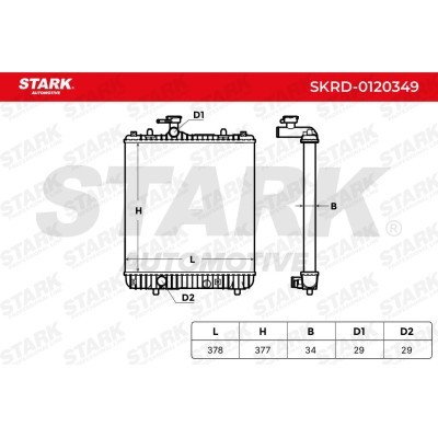 Radiator, Engine Cooling Stark SKRD-0120349 SKRD-0120349 - photo 6