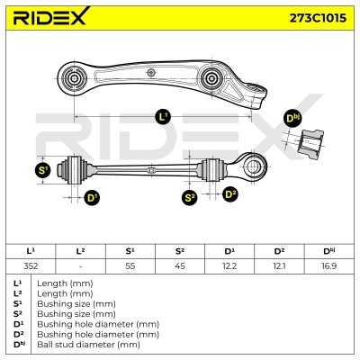 Control Arm RIDEX 273C1015 273C1015 - photo 6