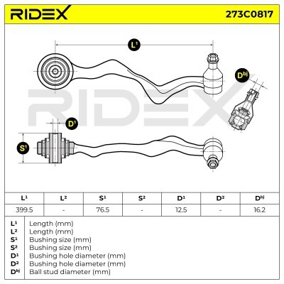 Control Arm RIDEX 273C0817 273C0817 - photo 6