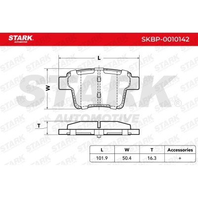 Brake Pads Set Stark SKBP-0010142 SKBP-0010142 - photo 3