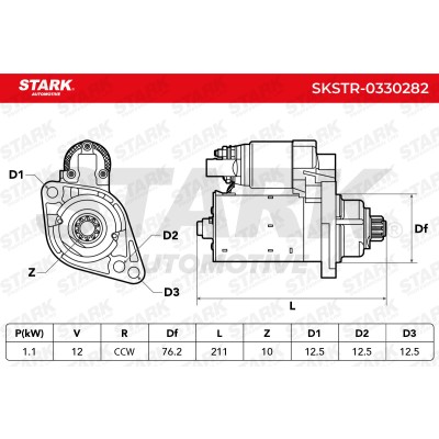 Starter Stark SKSTR-0330282 SKSTR-0330282 - photo 7