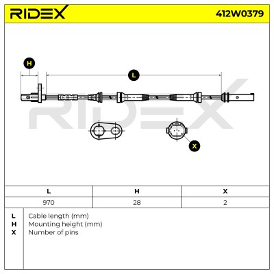 ABS Sensor RIDEX 412W0379 412W0379 - photo 6
