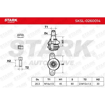 Ball Joint Stark SKSL-0260014 SKSL-0260014 - photo 5