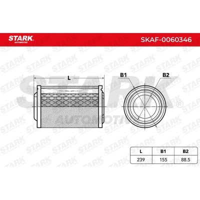 Air Filter Stark SKAF-0060346 SKAF-0060346 - photo 4
