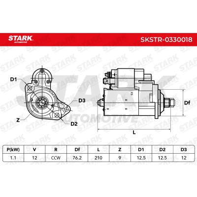 Starter Stark SKSTR-0330018 SKSTR-0330018 - photo 6