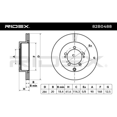 Brake Disc RIDEX 82B0488 82B0488 - photo 4
