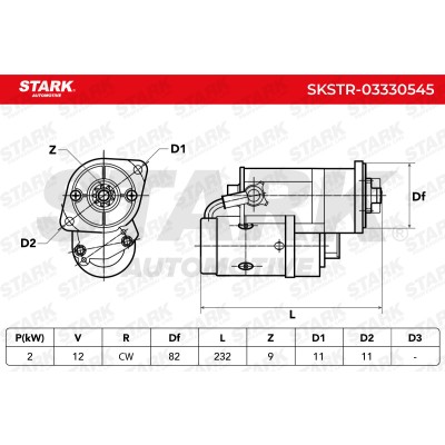 Starter Stark SKSTR-03330545 SKSTR-03330545 - photo 6