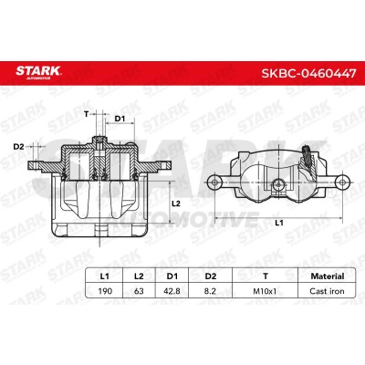 Brake Caliper Stark SKBC-0460447 SKBC-0460447 - photo 5
