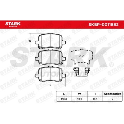 Brake Pads Set Stark SKBP-0011882 SKBP-0011882 - photo 5