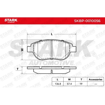 Brake Pads Set Stark SKBP-0010056 SKBP-0010056 - photo 4
