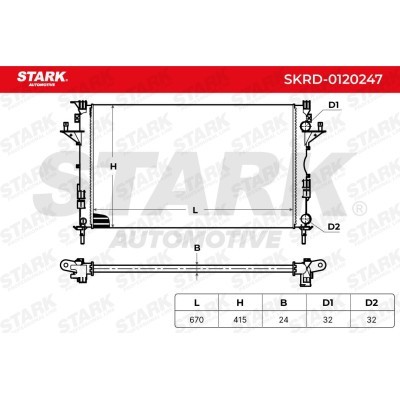 Radiator, Engine Cooling Stark SKRD-0120247 SKRD-0120247 - photo 5