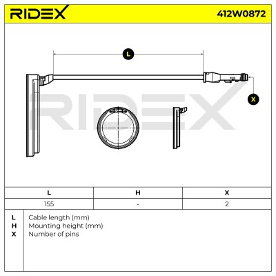 ABS Sensor RIDEX 412W0872 412W0872 - photo 6