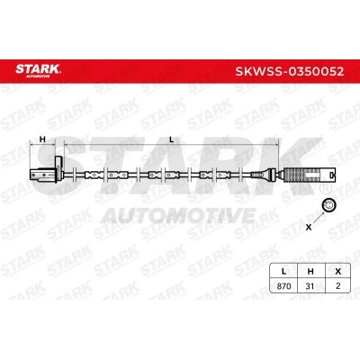 ABS Sensor Stark SKWSS-0350052 SKWSS-0350052 - photo 2