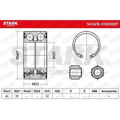 Wheel Bearing Stark SKWB-0180087 SKWB-0180087 - photo 3