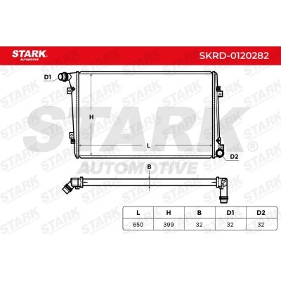 Radiator, Engine Cooling Stark SKRD-0120282 SKRD-0120282 - photo 4