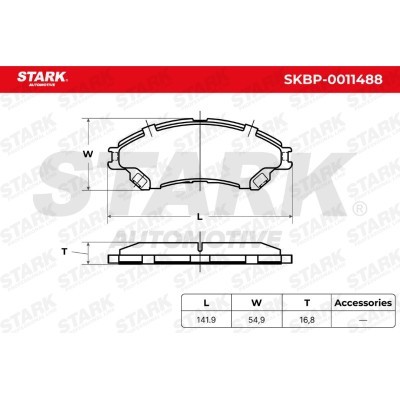 Brake Pads Set Stark SKBP-0011488 SKBP-0011488 - photo 7