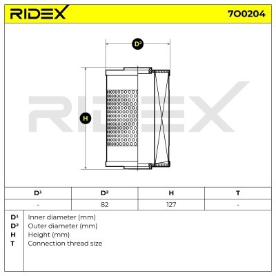 Oil Filter RIDEX 7O0204 7O0204 - photo 5