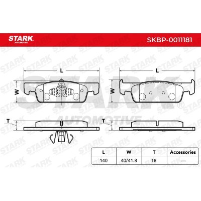 Brake Pads Set Stark SKBP-0011181 SKBP-0011181 - photo 3