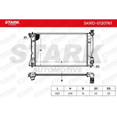 Radiator, Engine Cooling Stark SKRD-0120761 SKRD-0120761 - photo 8