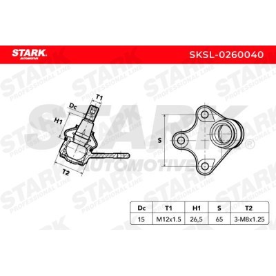 Ball Joint Stark SKSL-0260040 SKSL-0260040 - photo 3