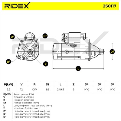 Starter RIDEX 2S0117 2S0117 - photo 7