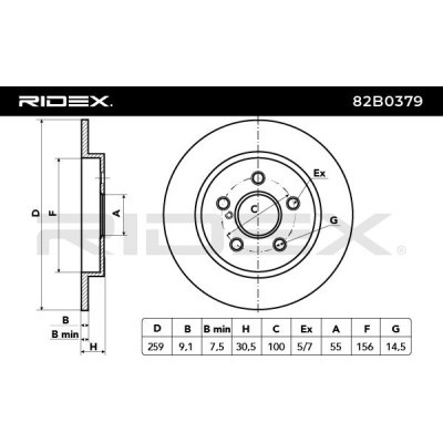 Brake Disc RIDEX 82B0379 82B0379 - photo 4