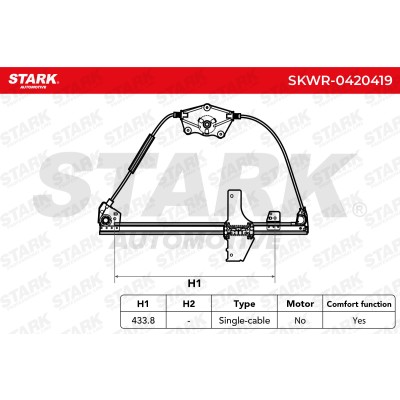 Window Regulator Stark SKWR-0420419 SKWR-0420419 - photo 5