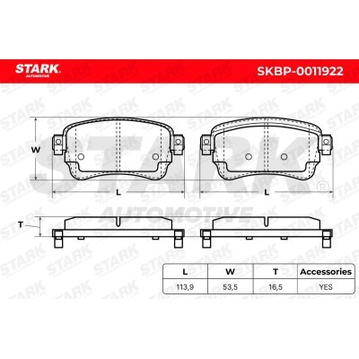 Brake Pads Set Stark SKBP-0011922 SKBP-0011922 - photo 5