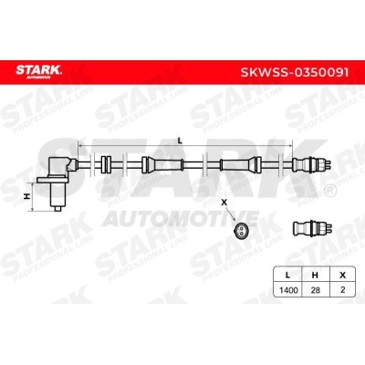 ABS Sensor Stark SKWSS-0350091 SKWSS-0350091 - photo 3