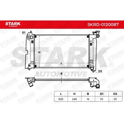 Radiator, Engine Cooling Stark SKRD-0120087 SKRD-0120087 - photo 4