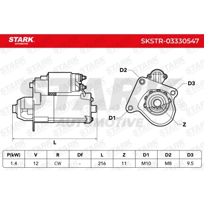Starter Stark SKSTR-03330547 SKSTR-03330547 - photo 6
