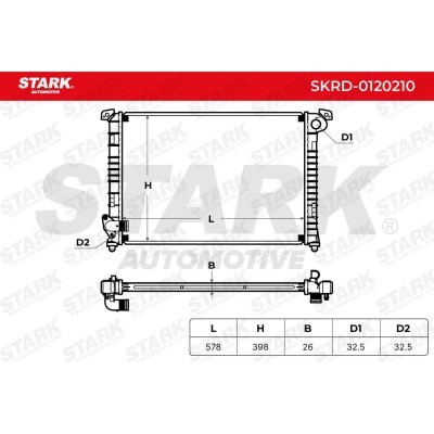 Radiator, Engine Cooling Stark SKRD-0120210 SKRD-0120210 - photo 4