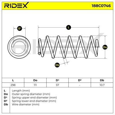 Suspension Spring RIDEX 188C0746 188C0746 - photo 5