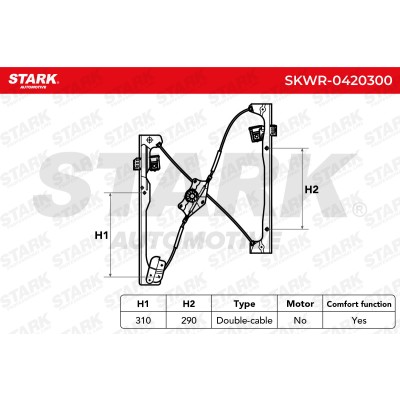 Window Regulator Stark SKWR-0420300 SKWR-0420300 - photo 5