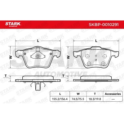 Brake Pads Set Stark SKBP-0010291 SKBP-0010291 - photo 3