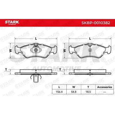 Brake Pads Set Stark SKBP-0010382 SKBP-0010382 - photo 3